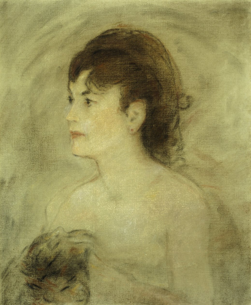 Ung kvinne decolletee, 1882 av Édouard Manet