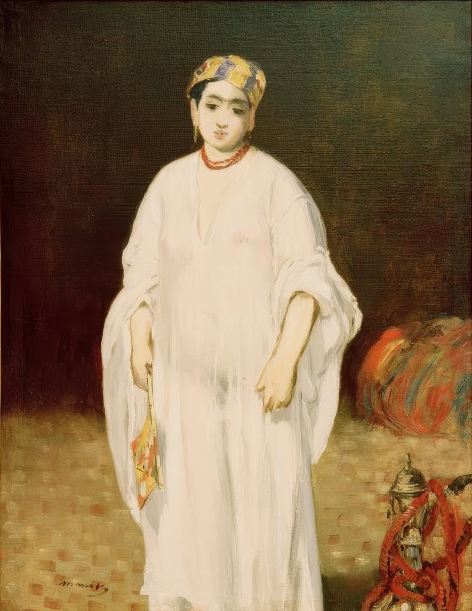 Ung kvinne i orientalsk kostyme (La Sultane) av Édouard Manet