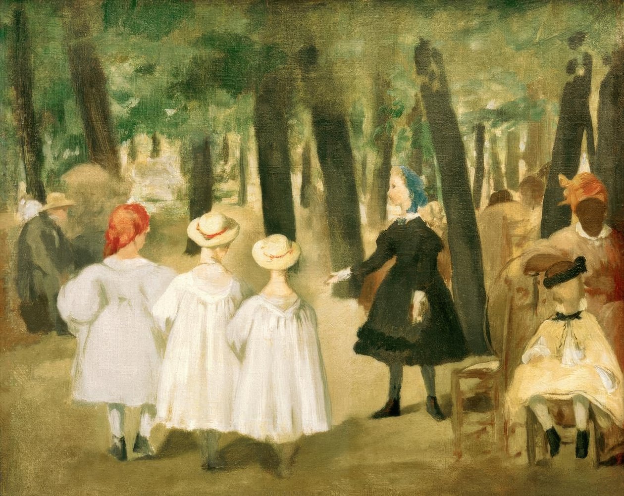 Barn i Tuileriene av Édouard Manet