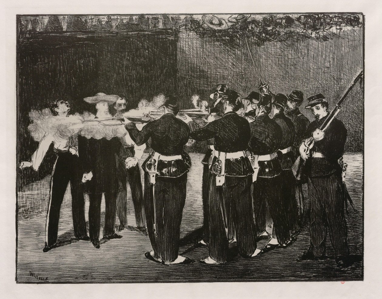 Henrettelsen av keiser Maximilian av Édouard Manet
