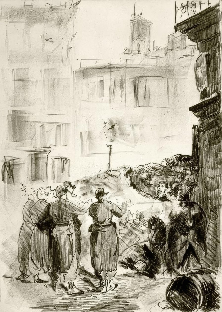 Barrikaden av Édouard Manet