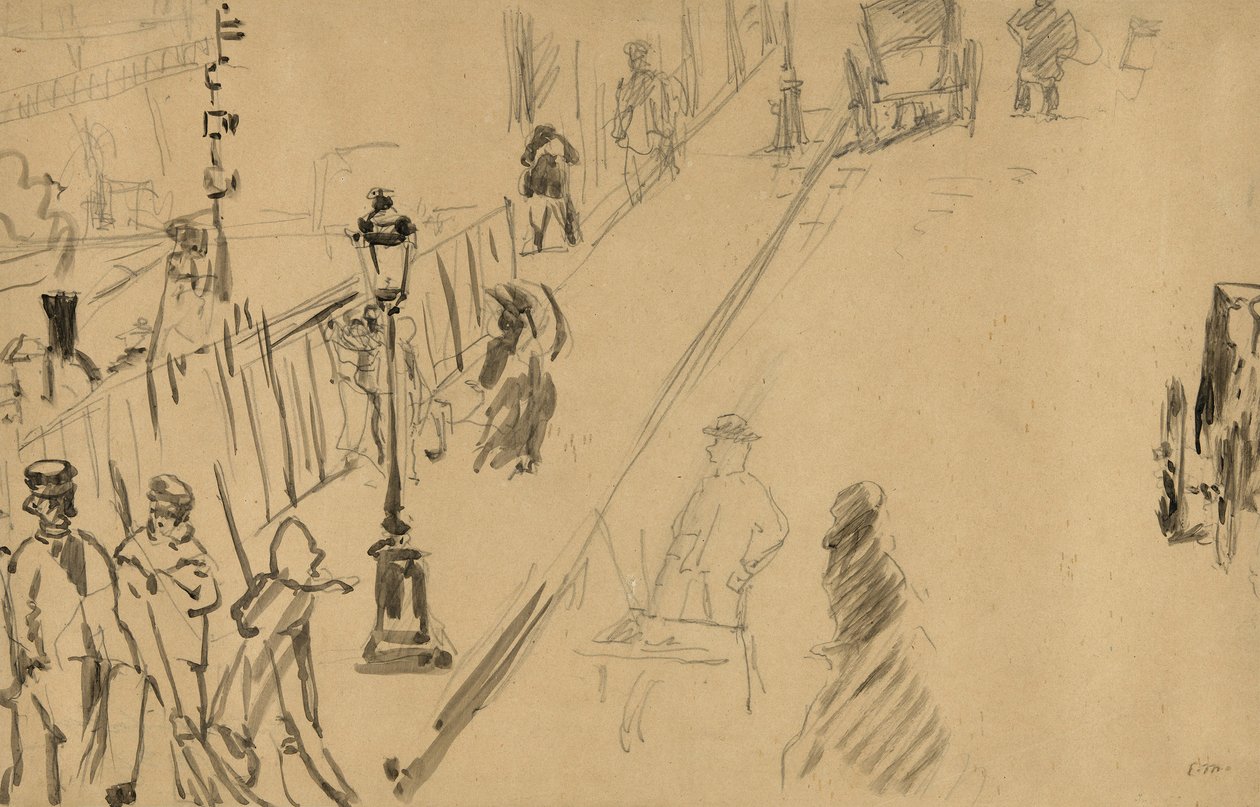 Rue Mosnier av Édouard Manet