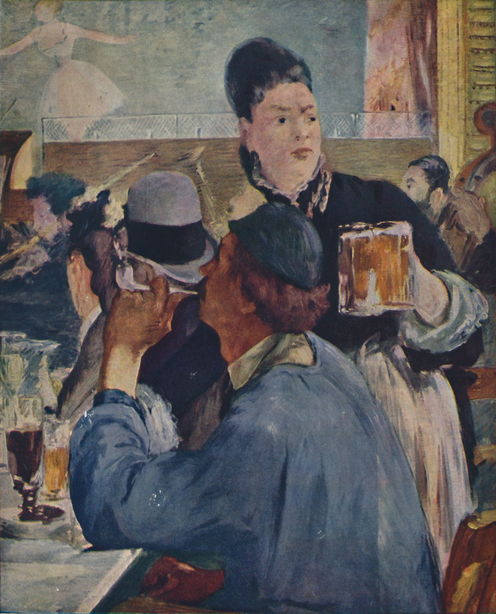 La Serveuse De Bocks, The Waitress, 1879, 1937. av Édouard Manet
