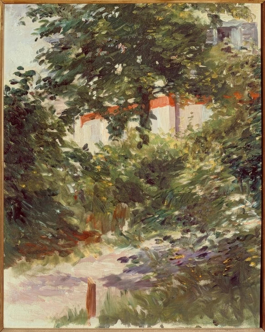 Huset i bladverket av Édouard Manet