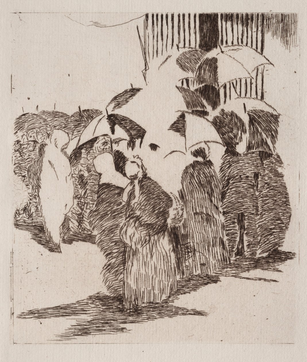 Køen foran slakteren. av Édouard Manet