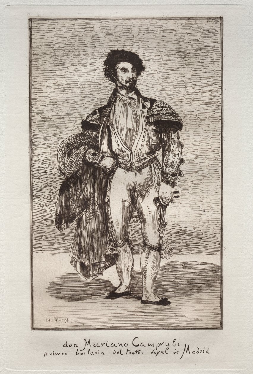 Danseren (Don Mariano Camprubi) av Édouard Manet