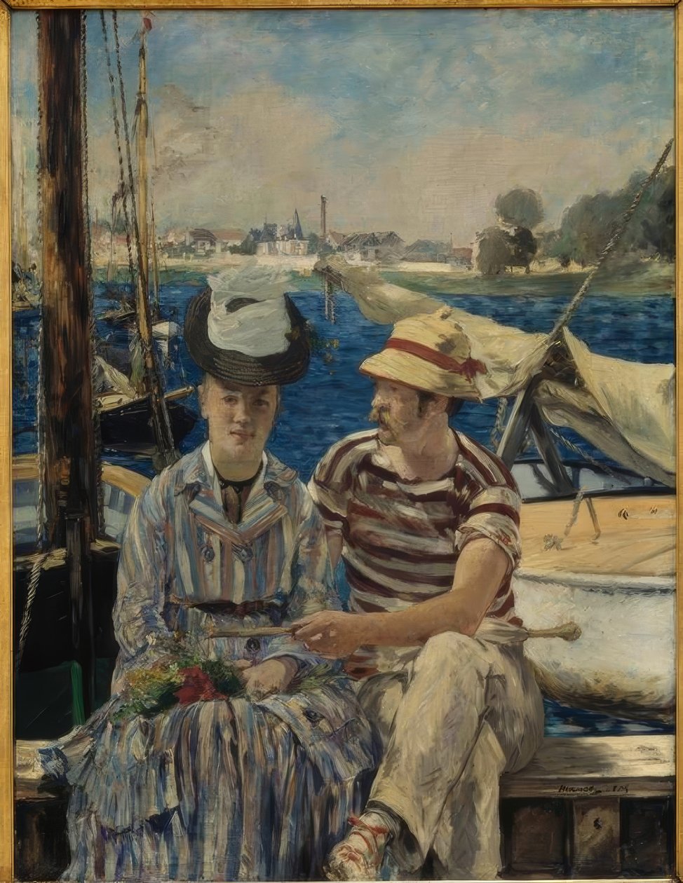 Søndag på Seinen (Argenteuil) av Édouard Manet