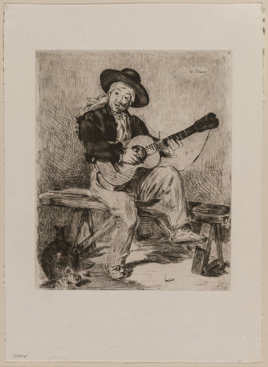 Le Guitarrero av Édouard Manet