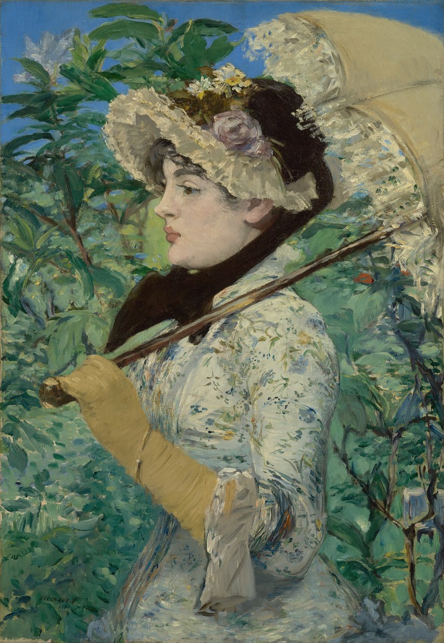 Spring (Jeanne Demarsy) av Édouard Manet