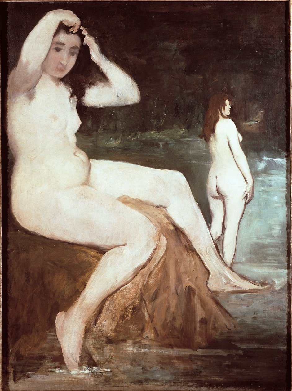 Les batheuses Maleri av Edouard Manet (1832-1883) 1874 Søn. 132x98 cm Sao Paulo, Museum of Art av Édouard Manet