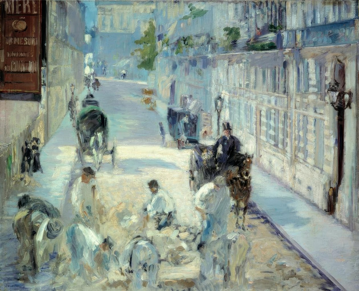 Pavers Rue Mosnier av Édouard Manet