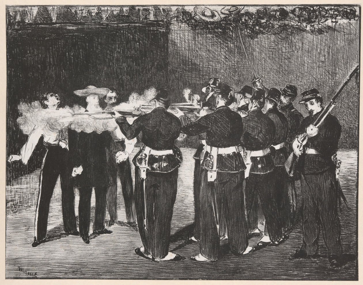 Henrettelsen av Maximilian av Édouard Manet