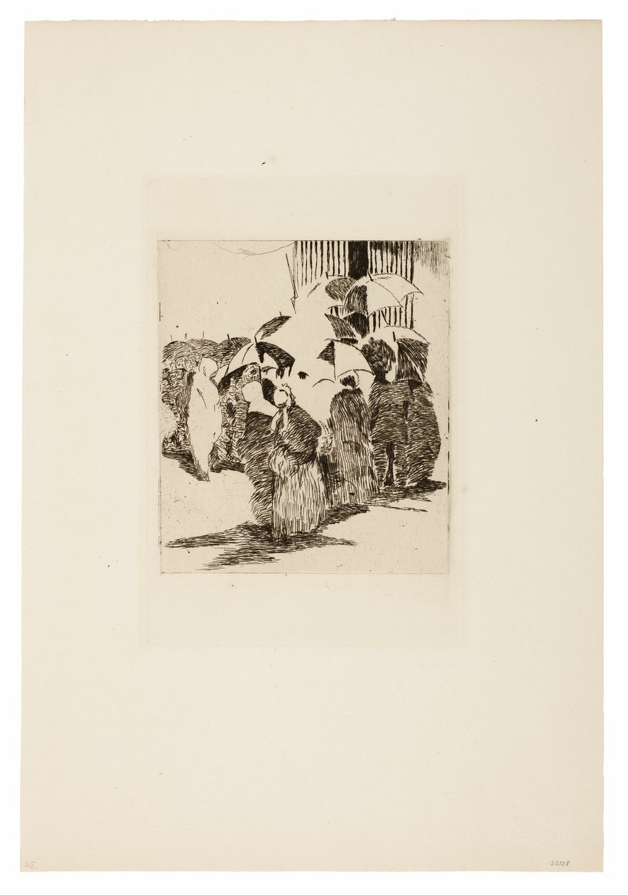 Kø foran slakteren av Édouard Manet