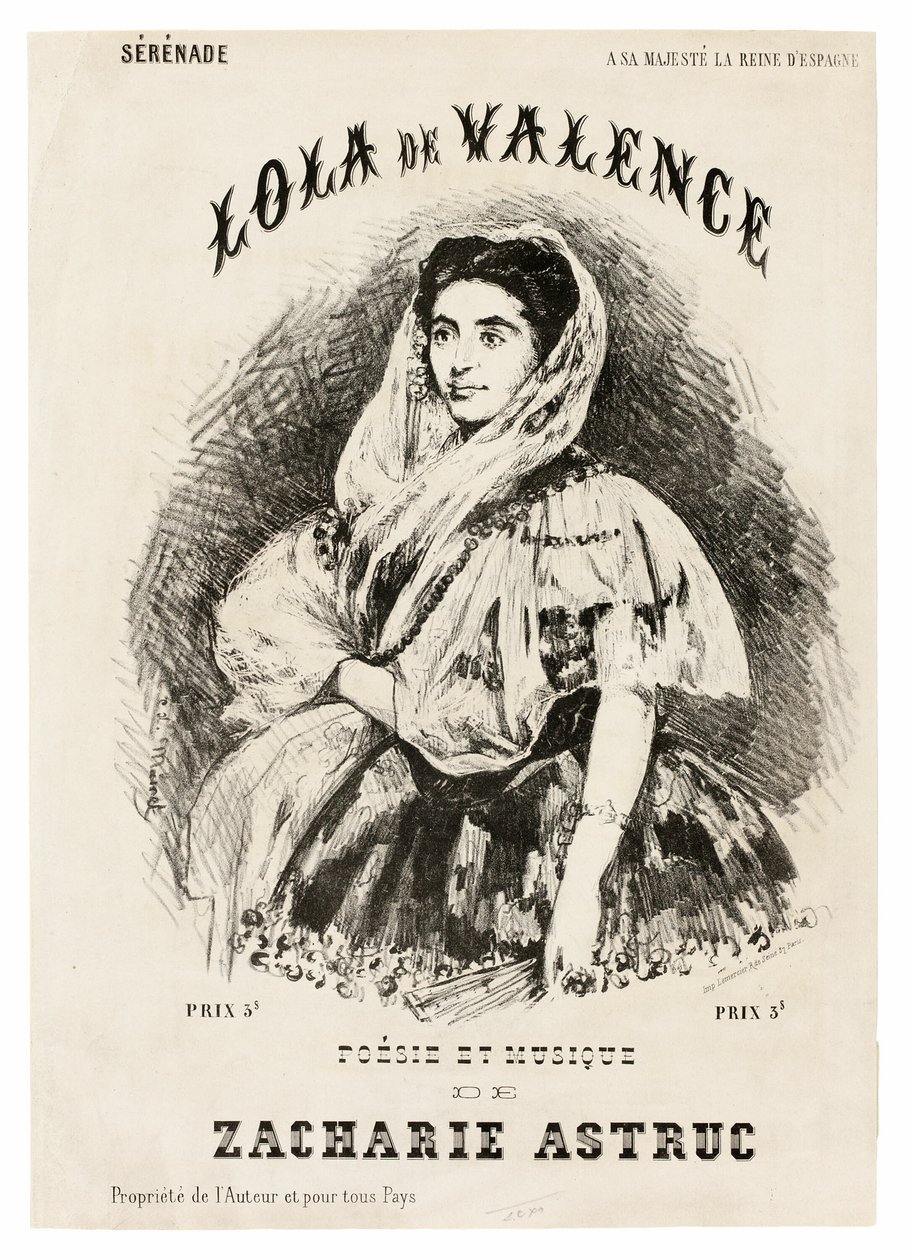 Lola de Valencia av Édouard Manet