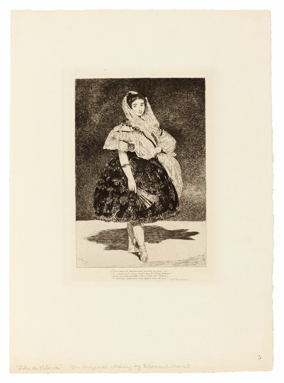 Lola de Valencia av Édouard Manet