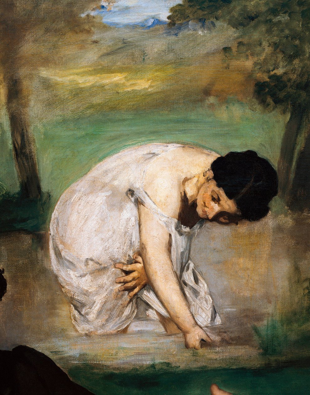Lunsj på gresset (detalj) av Édouard Manet