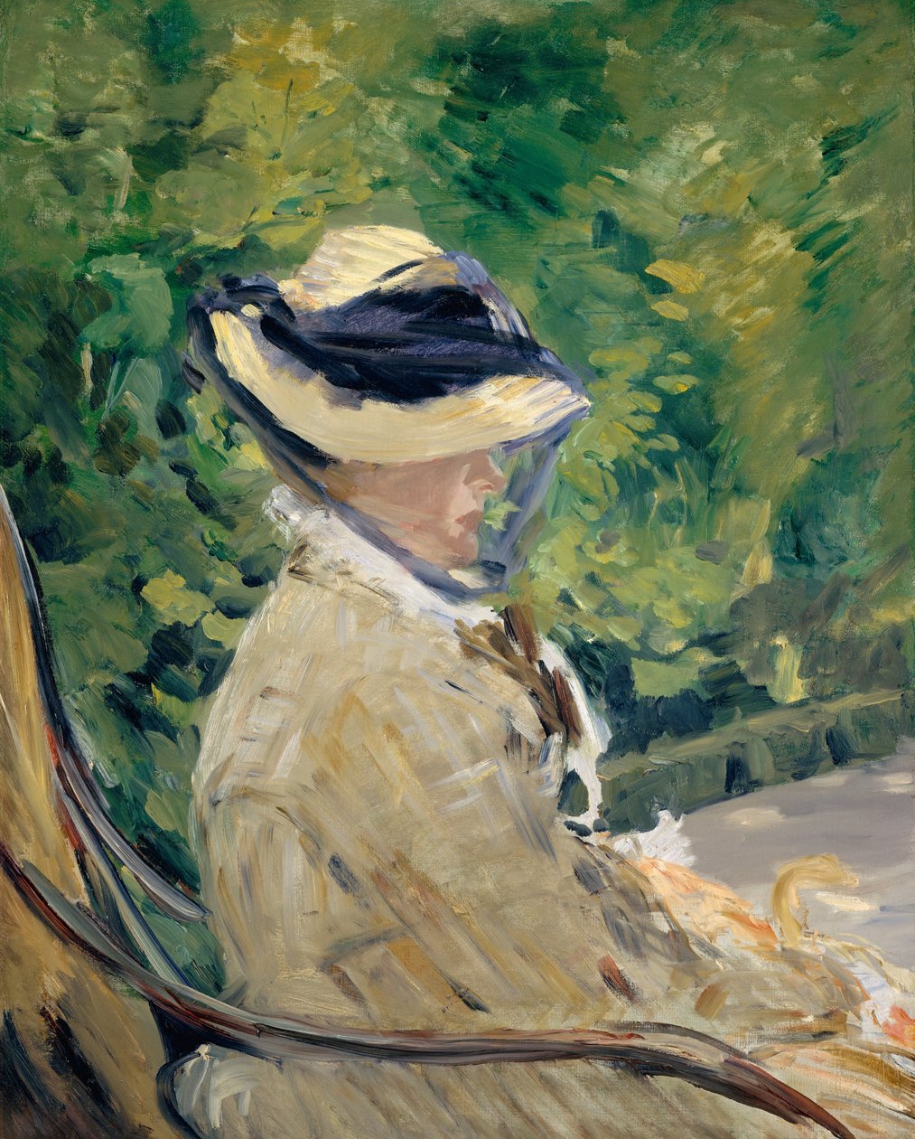 Madame Manet Suzanne Leenhoff, 1830-1906 på Bellevue, 1880. av Édouard Manet