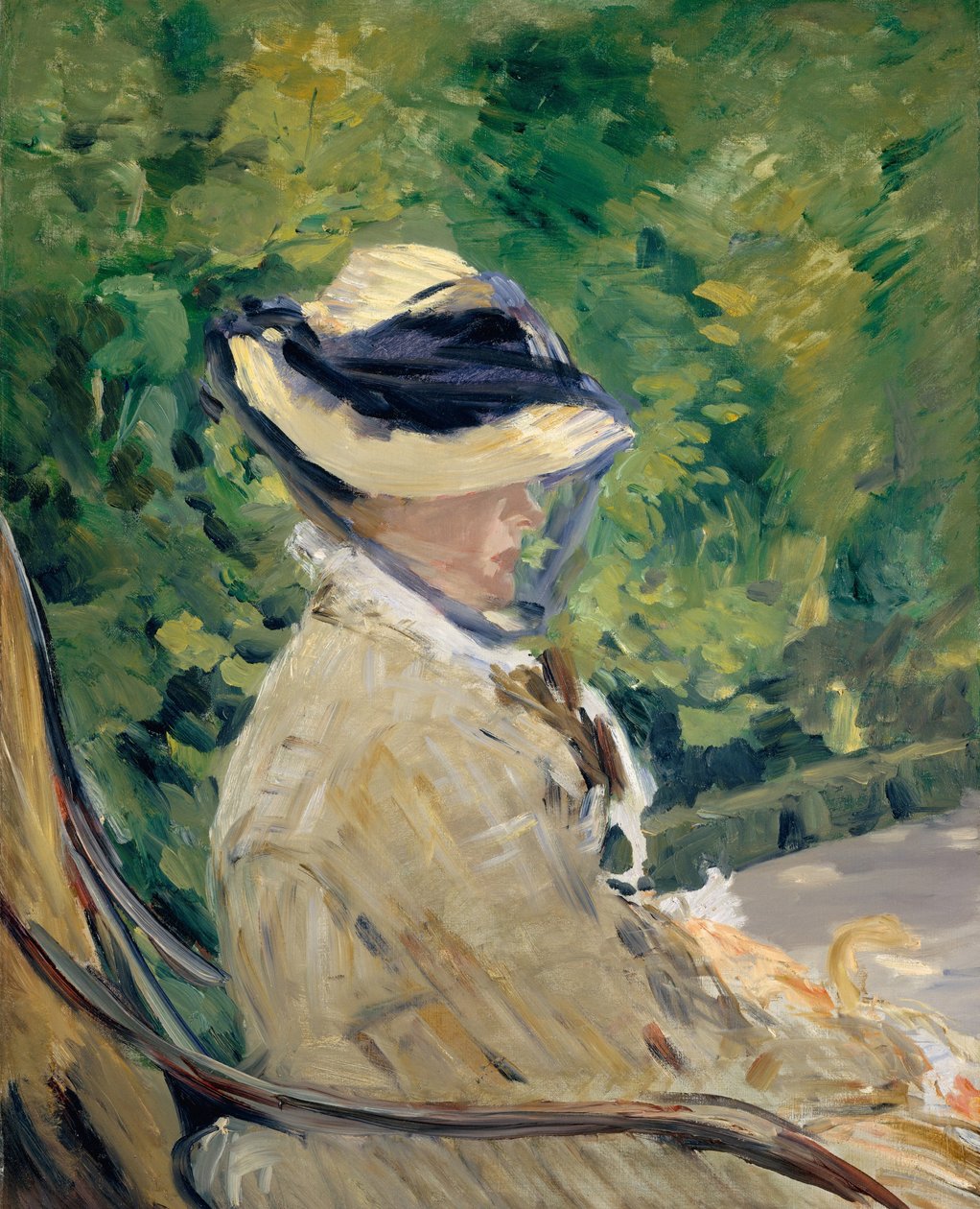 Madame Manet på Bellevue av Édouard Manet