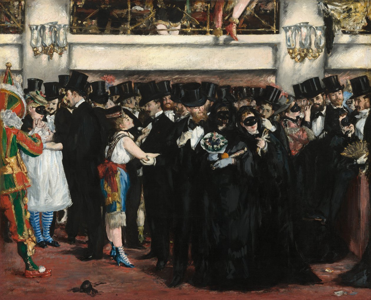 Maskeball i Operaen av Édouard Manet