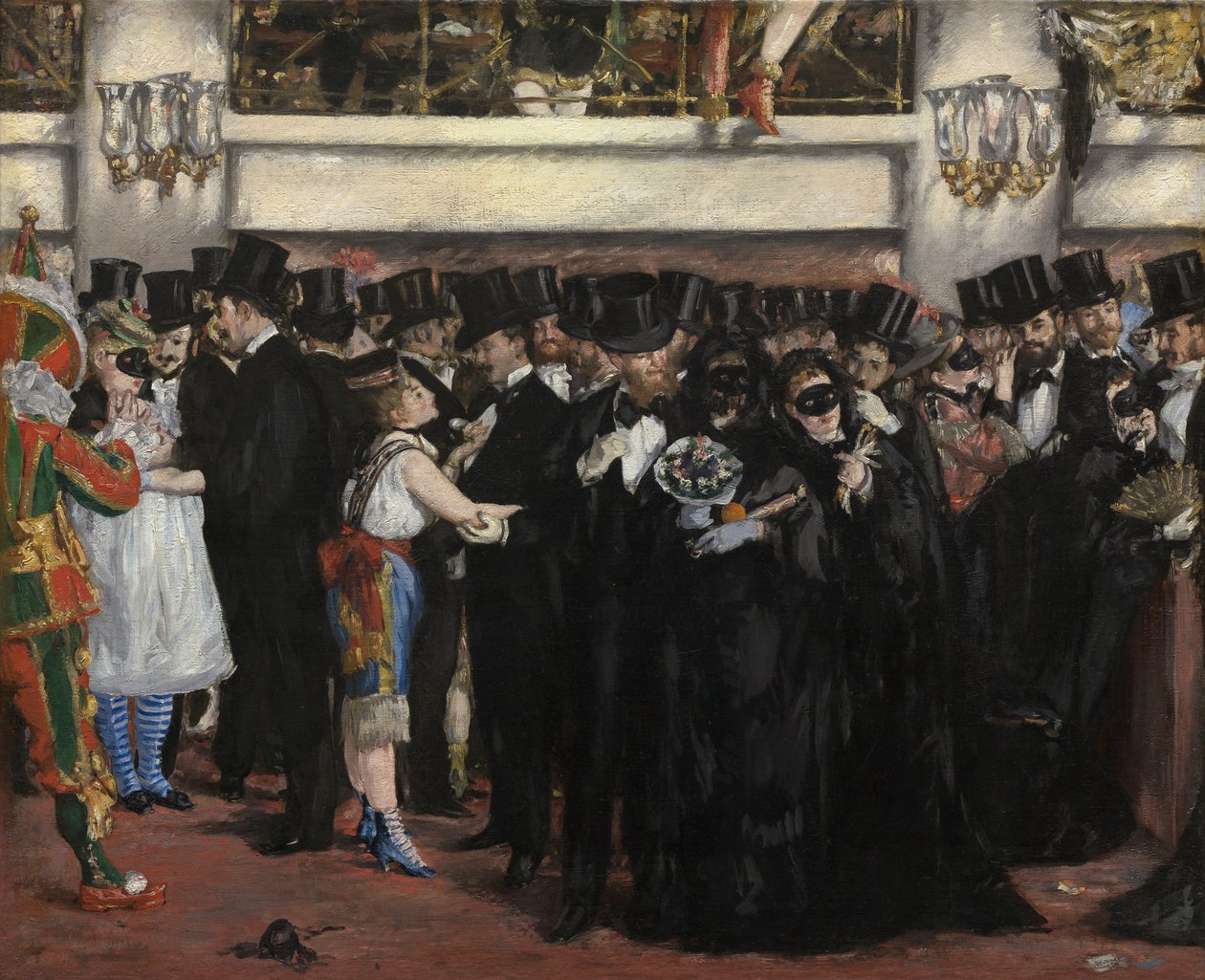 Maskeball i Operaen av Édouard Manet