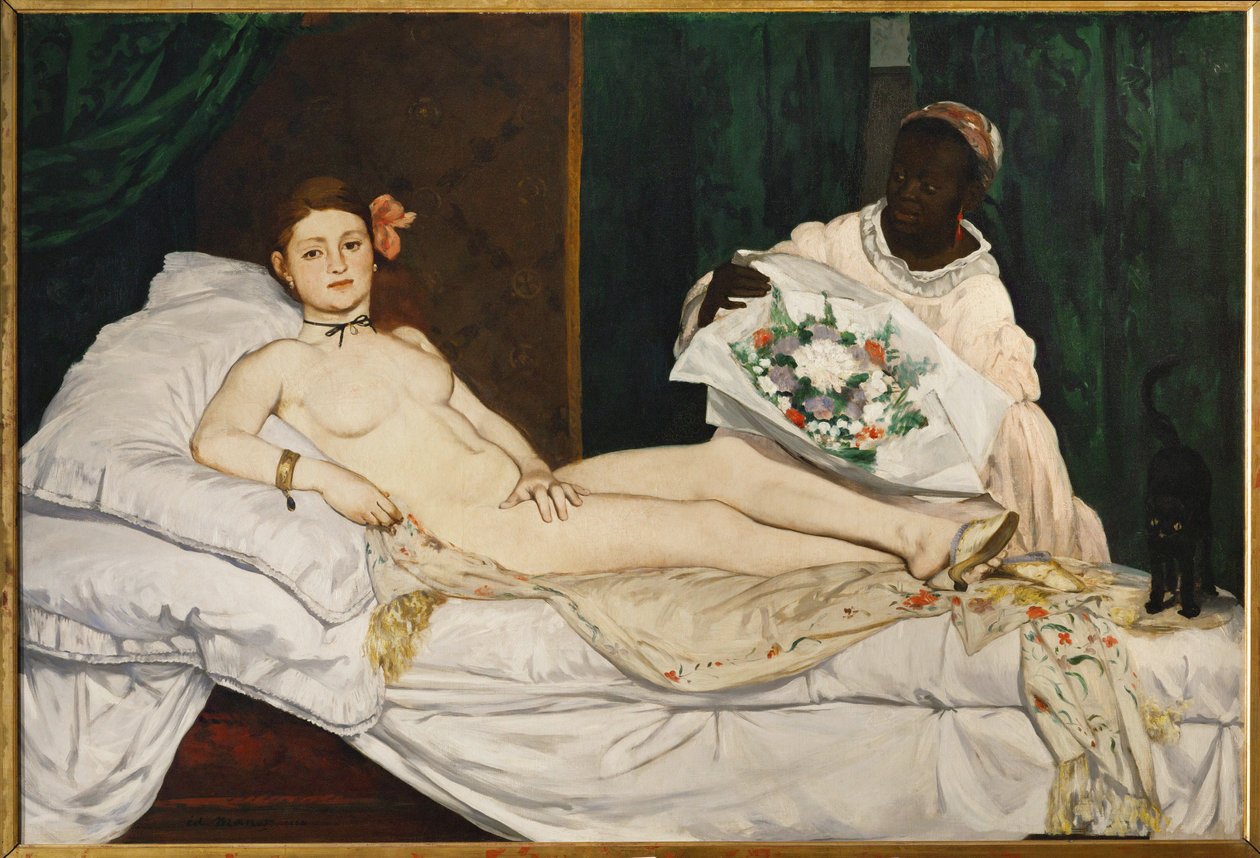 Olympia (olje på lerret) av Edouard Manet