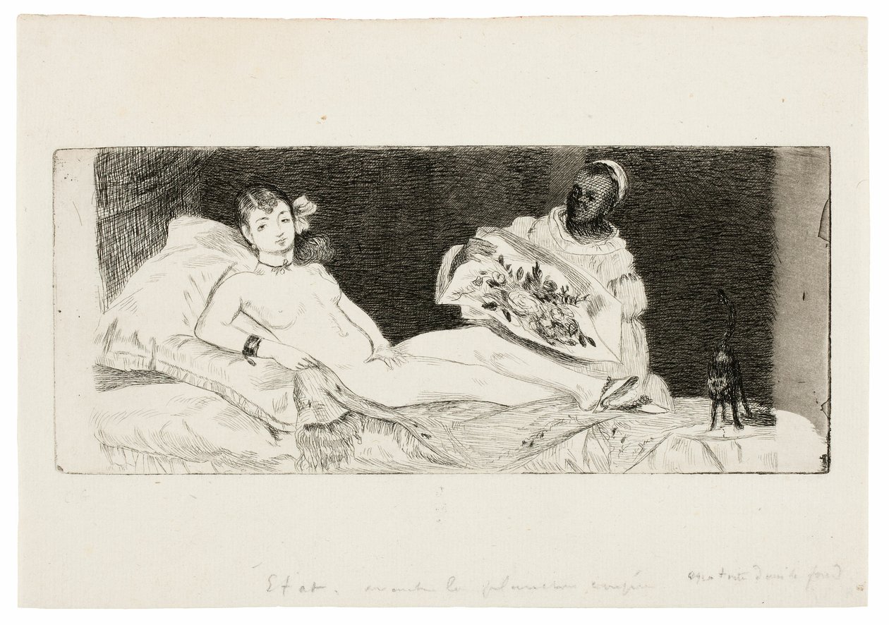 Olympia (publisert plate) av Édouard Manet