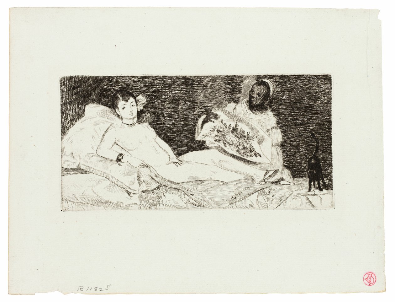 Olympia (publisert plate) av Édouard Manet