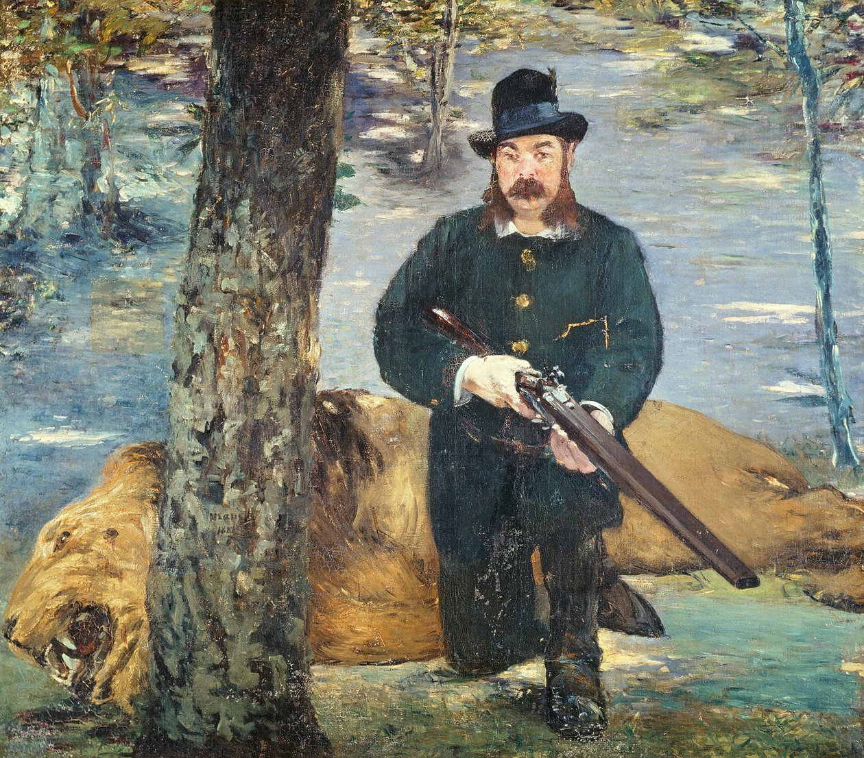 Pertuiset, Løvejeger, 1881 av Édouard Manet