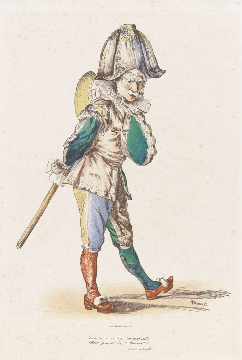 Pulcinella av Édouard Manet