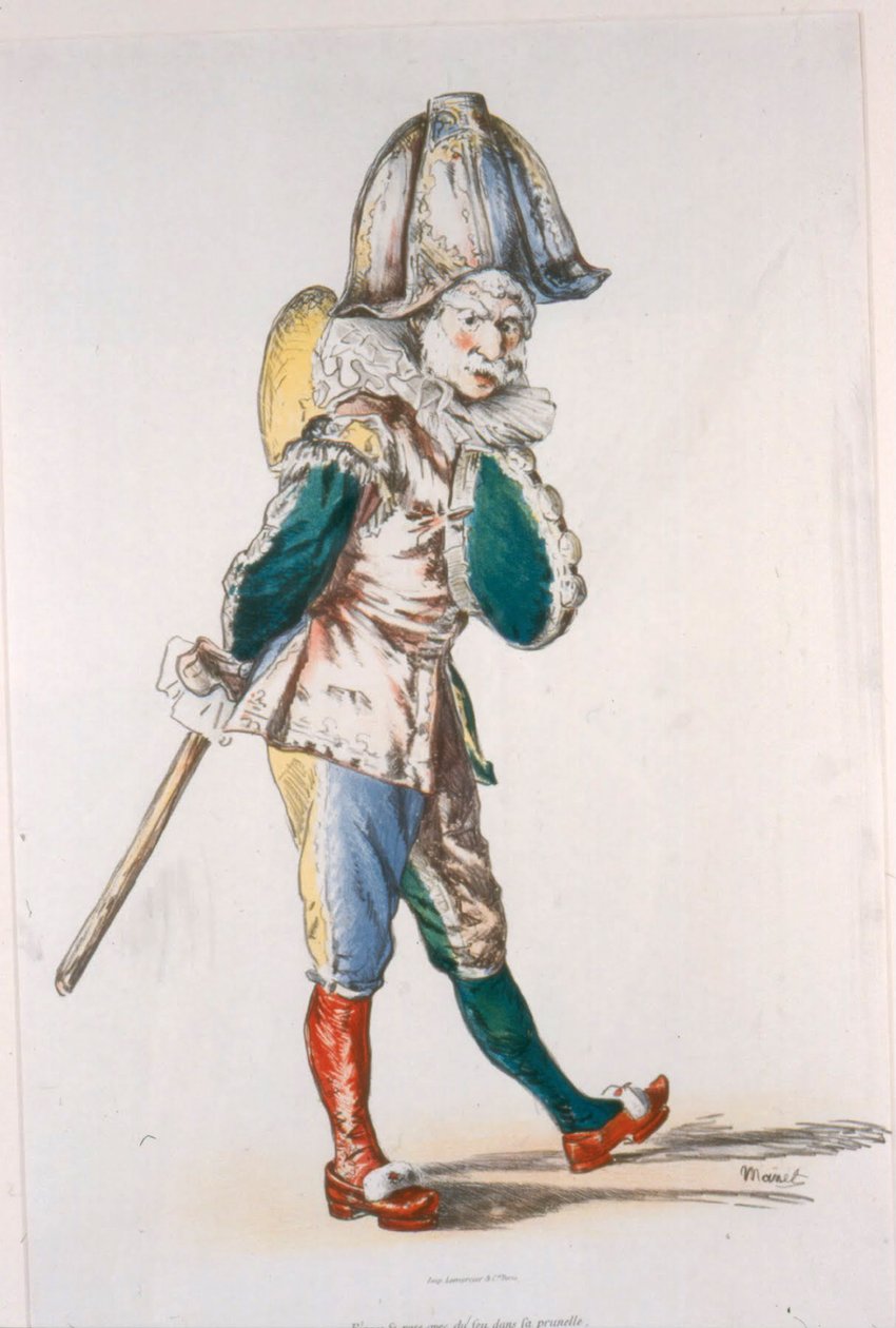 Punchinello, 1874 av Édouard Manet