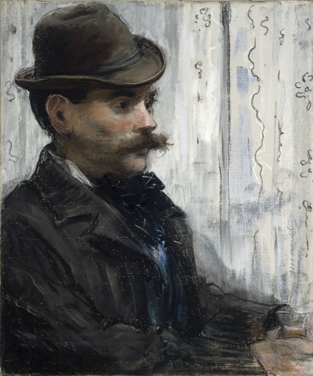 Portrett av Alphonse Maureau, ca. 1880 av Édouard Manet