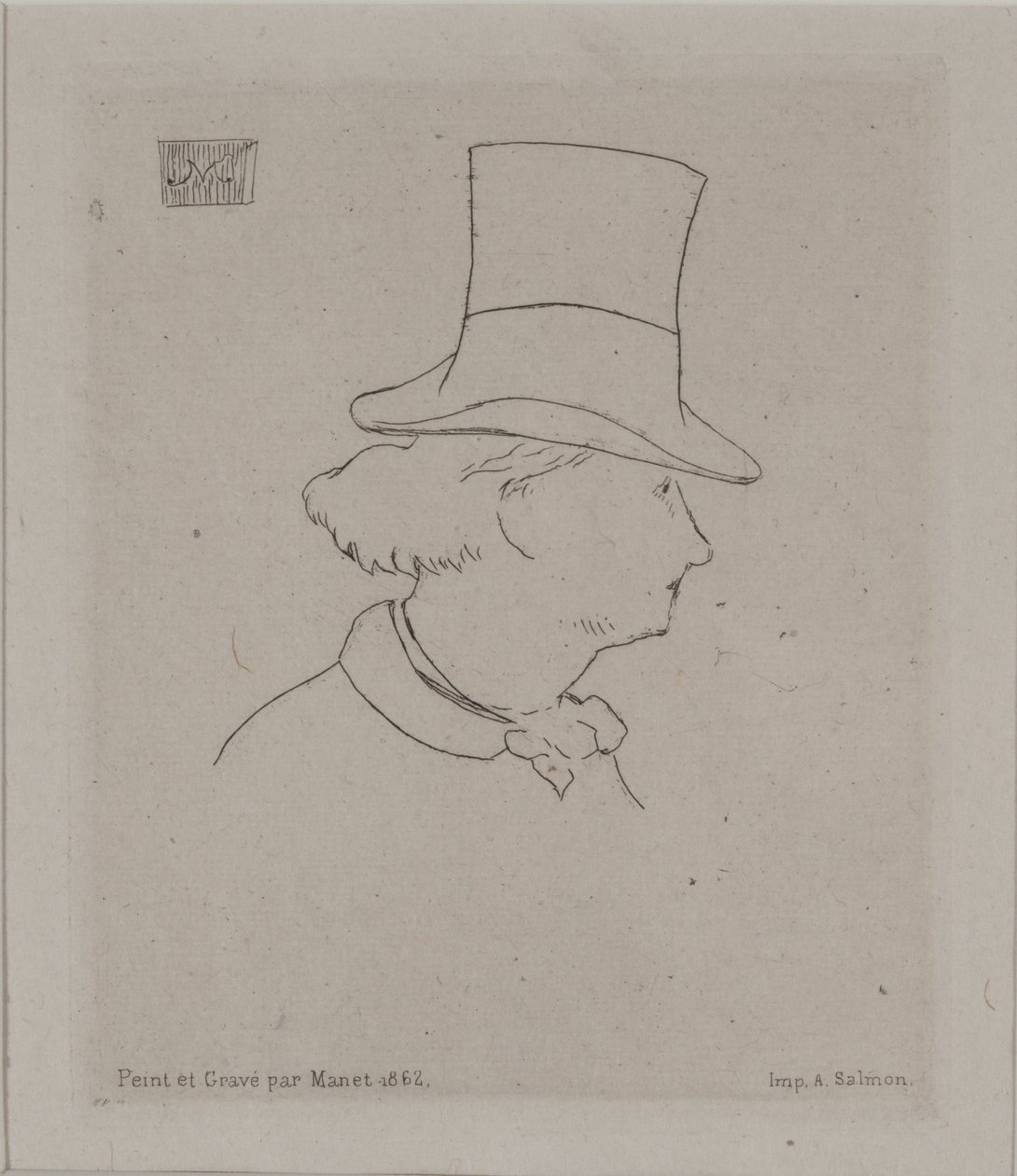 Portrett av Baudelaire av Édouard Manet