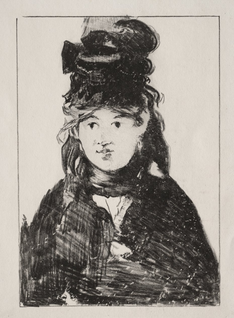 Portrett av Berthe Morisot av Édouard Manet