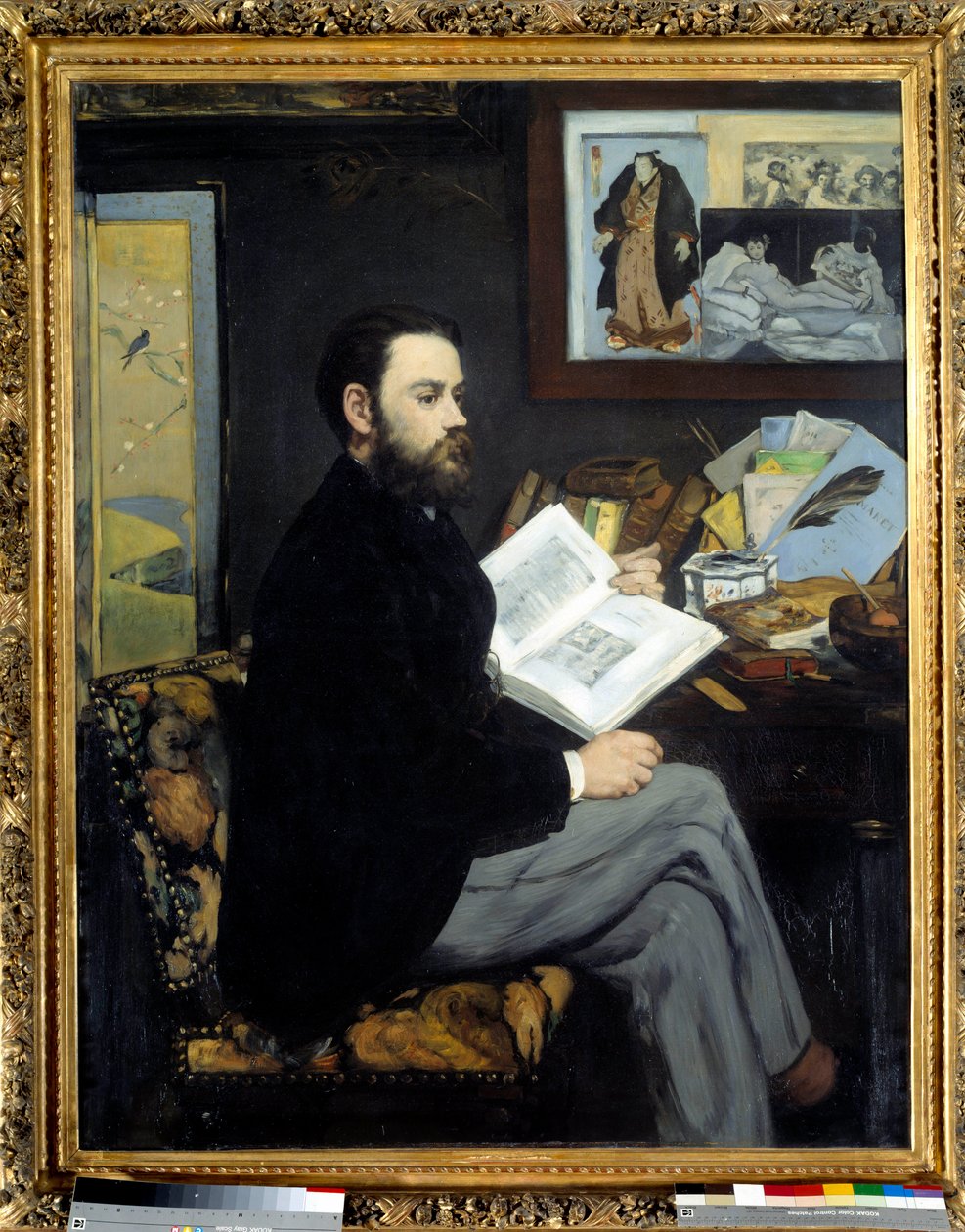 Portrett av Emile Zola (1840 - 1902) - Maleri av Edouard Manet (1832-1883) av Édouard Manet