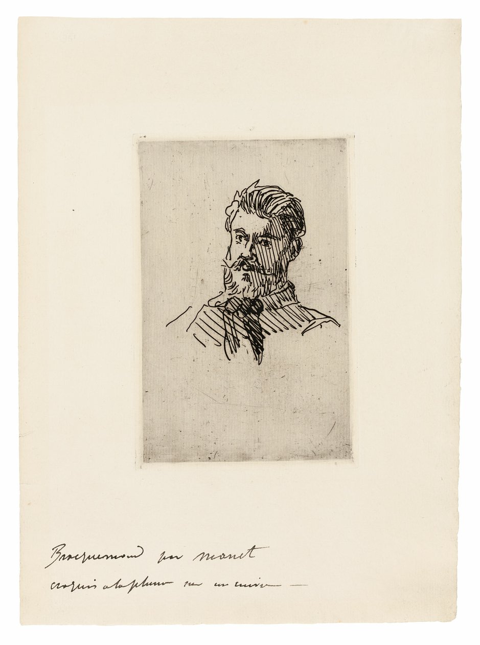 Portrett av Felix Bracquemond av Édouard Manet