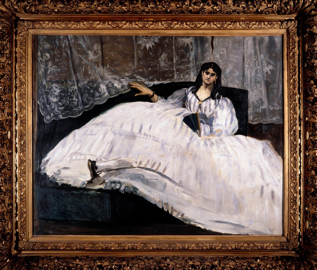 Portrett av Jeanne Duval, elskerinnen til Baudelaire. Maleri av Edouard Manet (1832-1883) av Édouard Manet