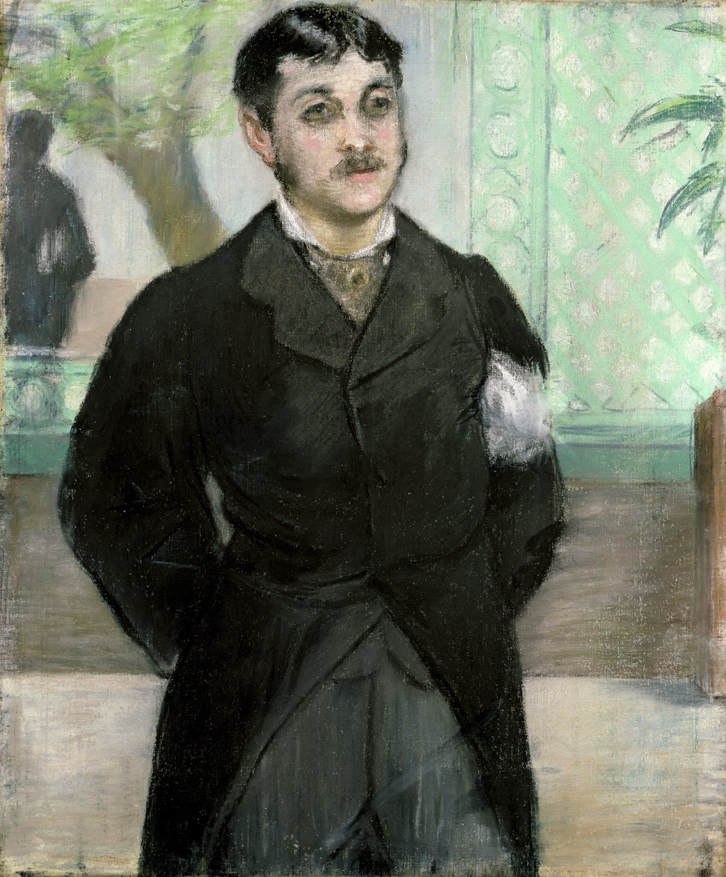 Portrett av M. Gauthier-Lathuille, sønn av eieren av restauranten 'Le Pere Lathuille' (pastell på lerret) av Édouard Manet