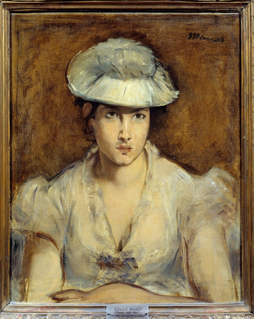 Portrett av Mademoiselle Gauthier Lathuille Maleri av Edouard Manet (1832-1883) 1878 Søn. 0,51 x 0,50 m Lyon, Museum of Fine Arts av Édouard Manet