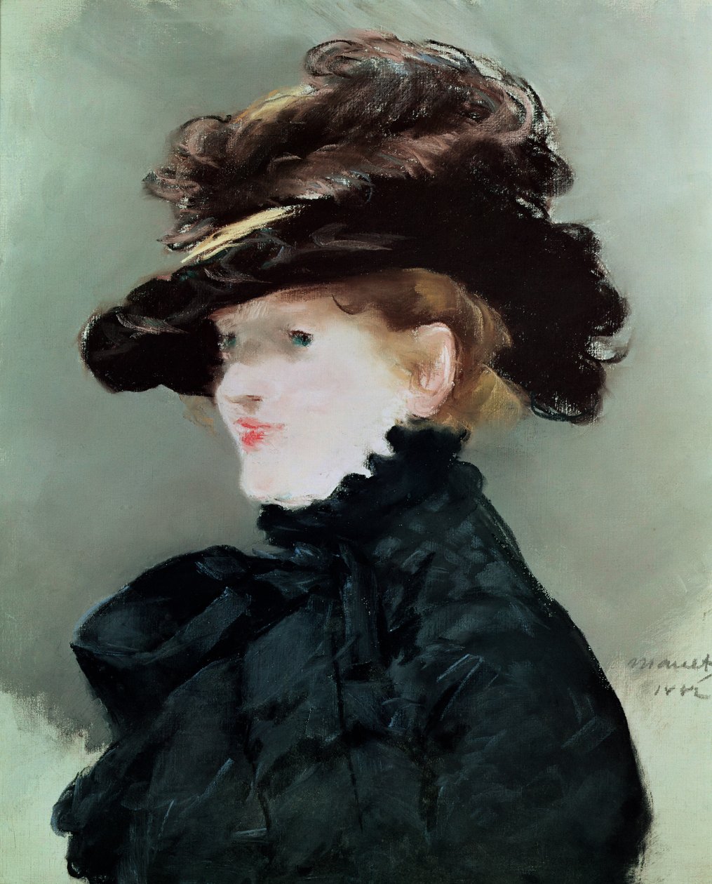 Portrett av Mery Laurent (1849-1900) 1882 (pastell på papir) av Édouard Manet