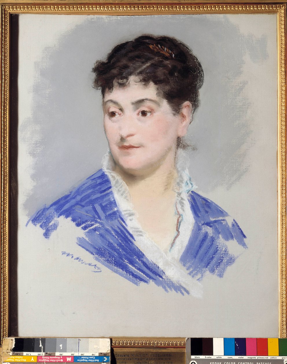 Portrett av fru Emile Zola. Maleri av Edouard Manet (1832-1883) av Édouard Manet