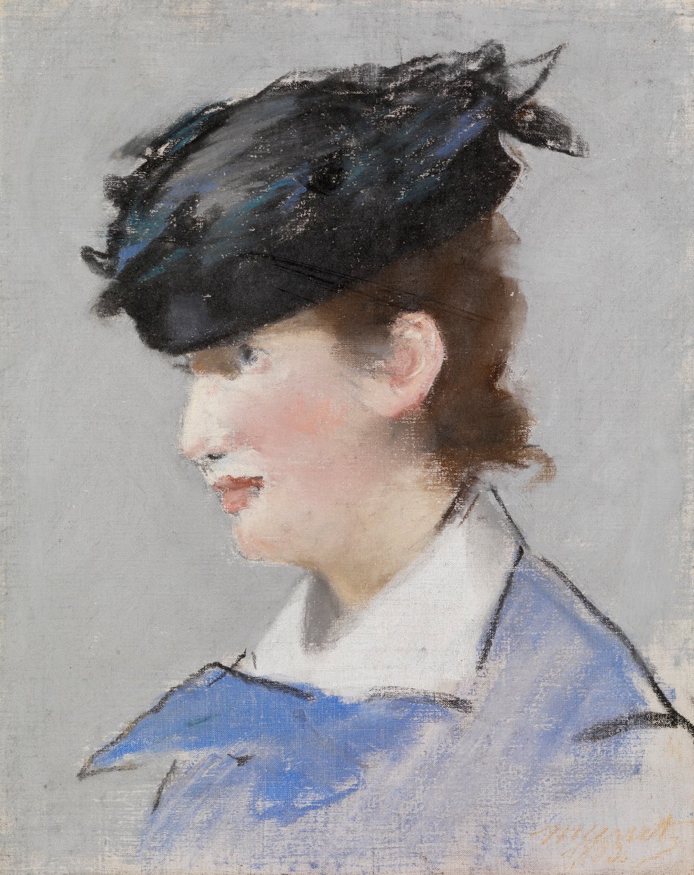 Portrait of a Lady, ca. 1882-83 (pastell på grunnet linlerret) av Édouard Manet