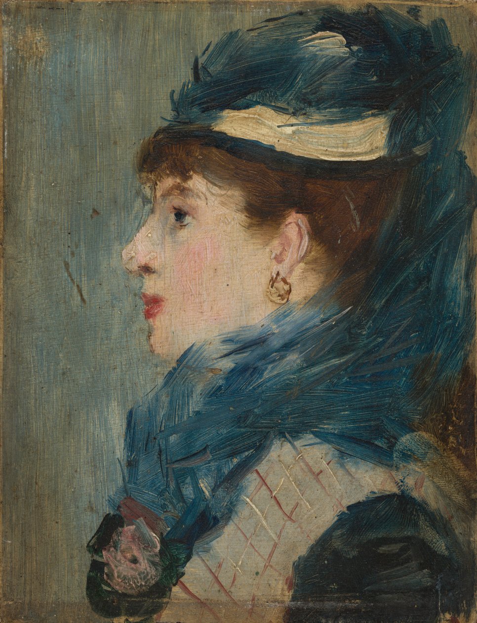 Portrett av en dame, ca. 1879 (olje på tre) av Édouard Manet