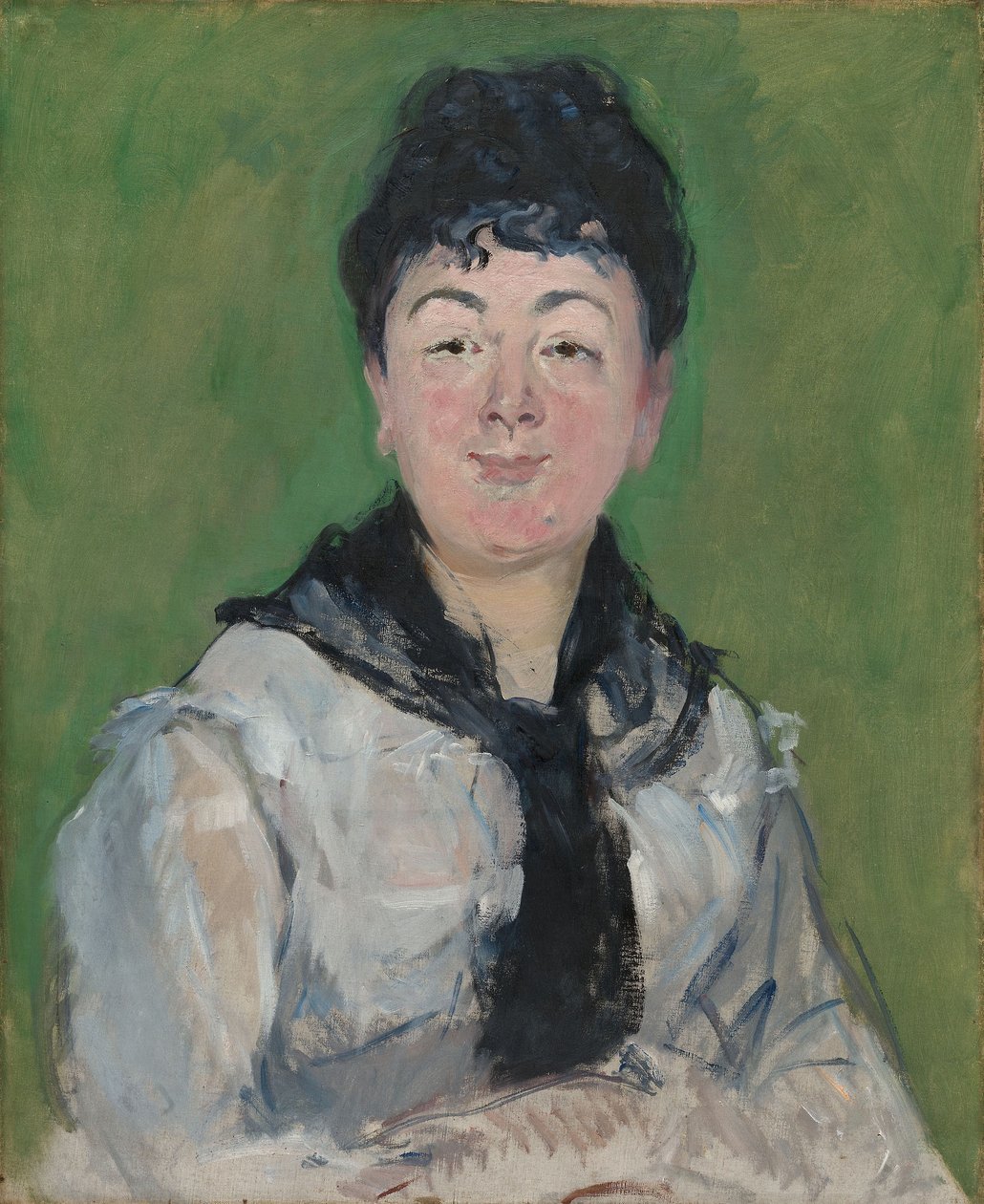 Portrait of a Woman with a Black Fichu, ca. 1878 (olje på lerret) av Édouard Manet