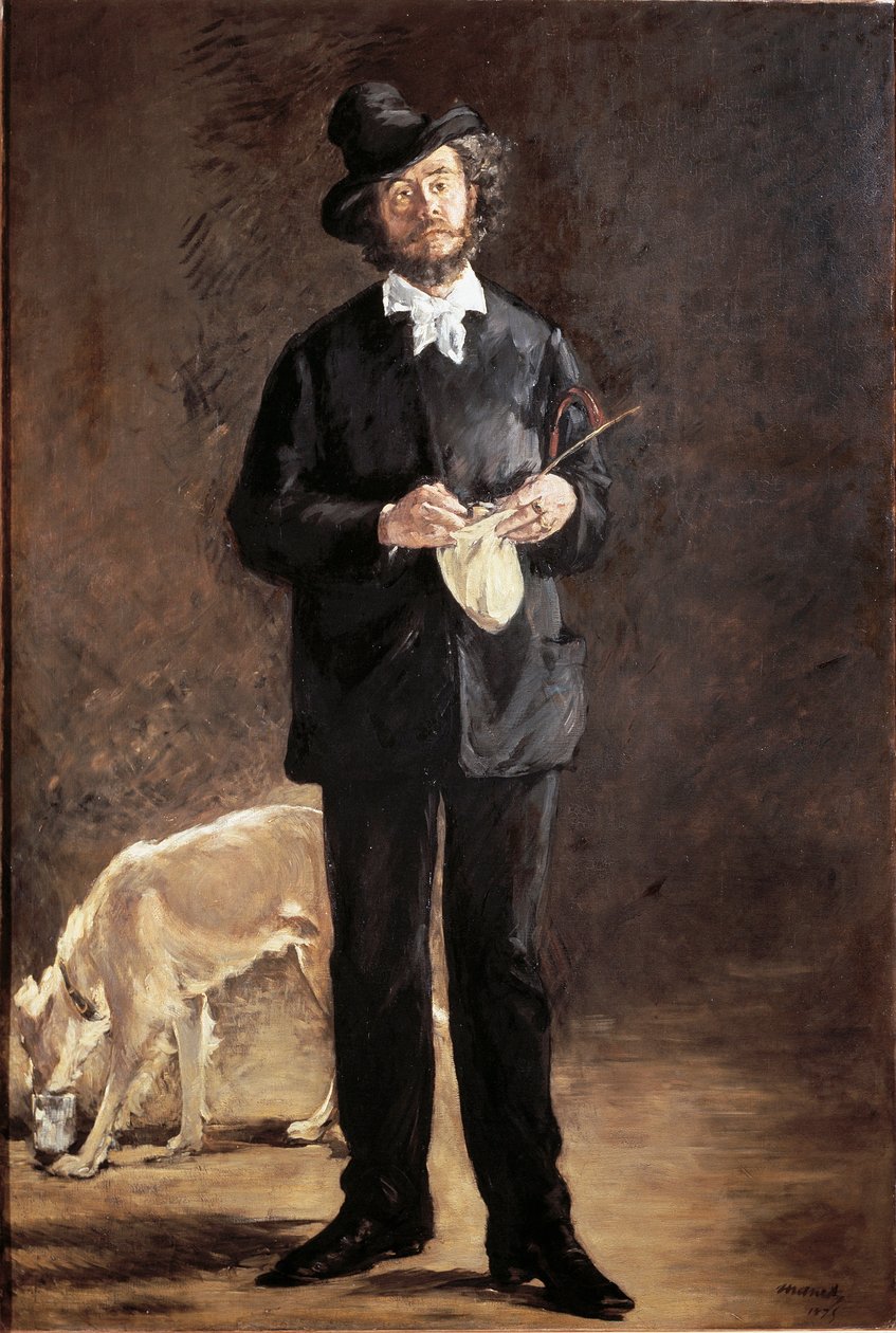 Portrett av poeten, maleren og skulptøren Gilbert-Marcellin Desboutin (Gilbert Marcelin) av Édouard Manet