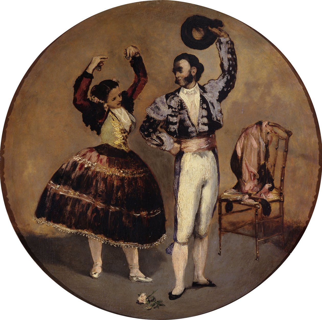 Spanske dansere av Édouard Manet
