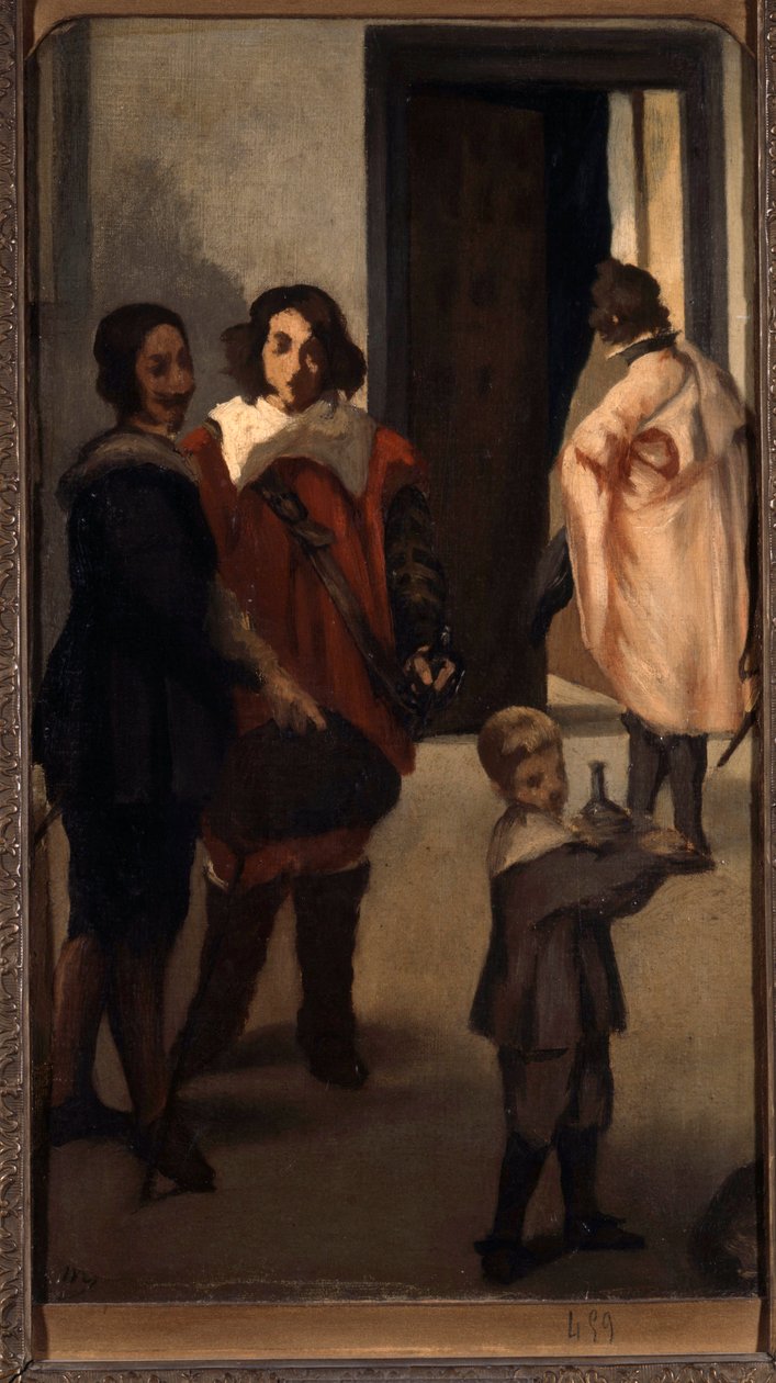 Spanske ryttermaleri av Edouard Manet (1832-1883) 1859 Søn. 0,45 X 0,26 m Lyon, Museum of Fine Arts av Édouard Manet