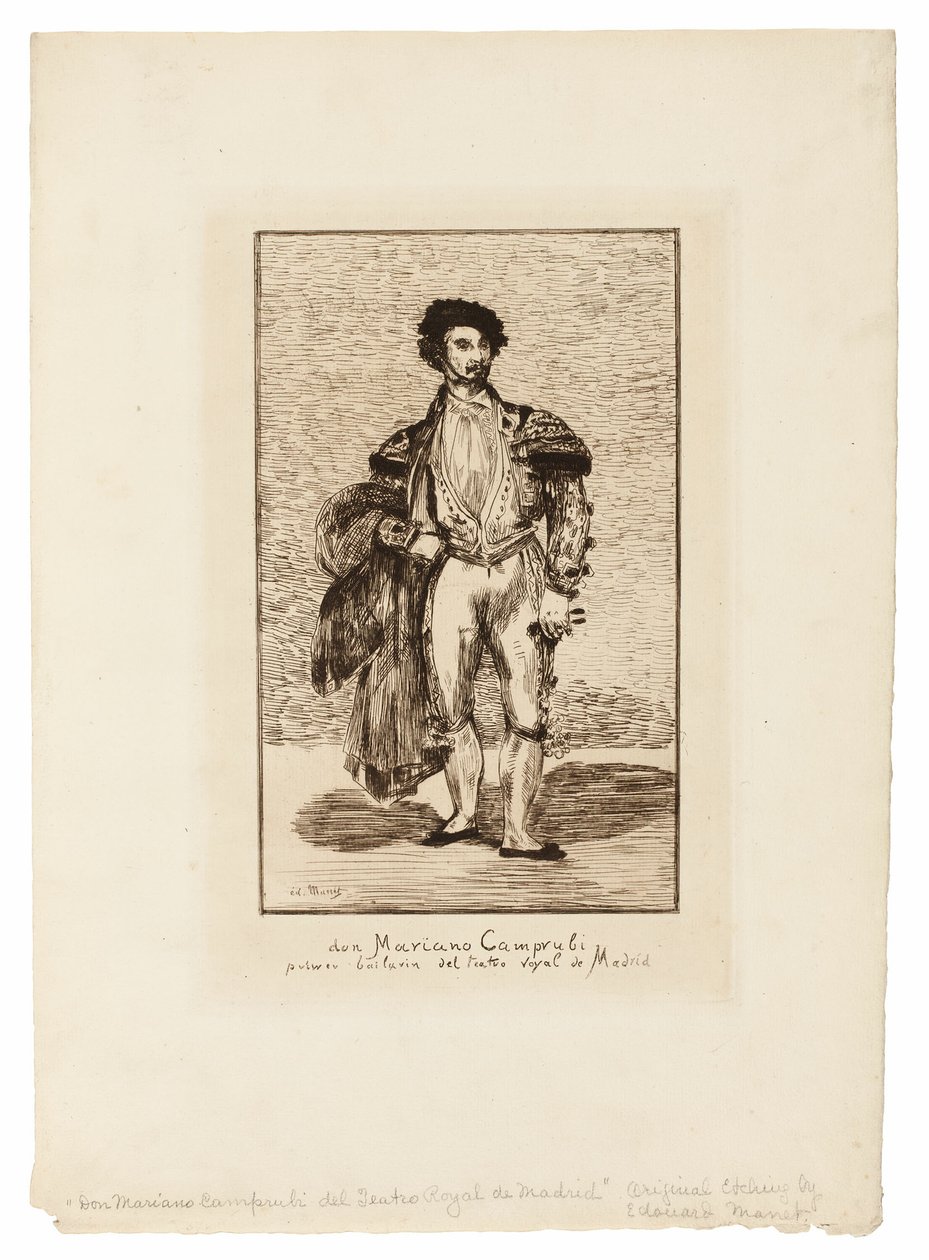Ballettdanseren (Don Mariano Camprubi) av Édouard Manet