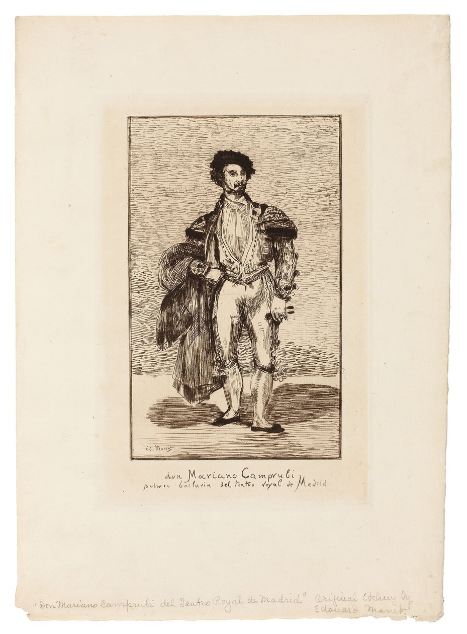 Ballettdanseren (Don Mariano Camprubi) av Édouard Manet