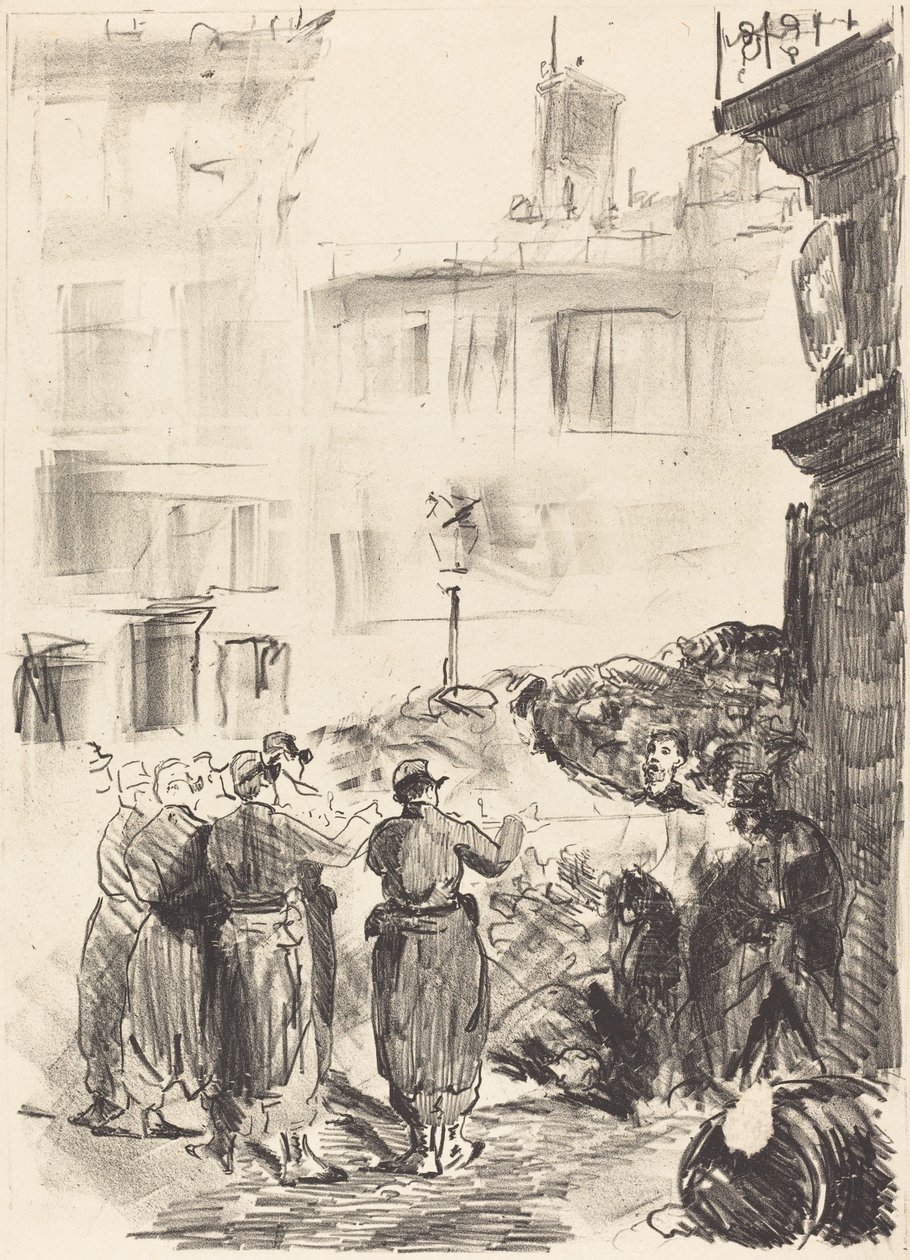 Barrikaden (La barricade) av Édouard Manet