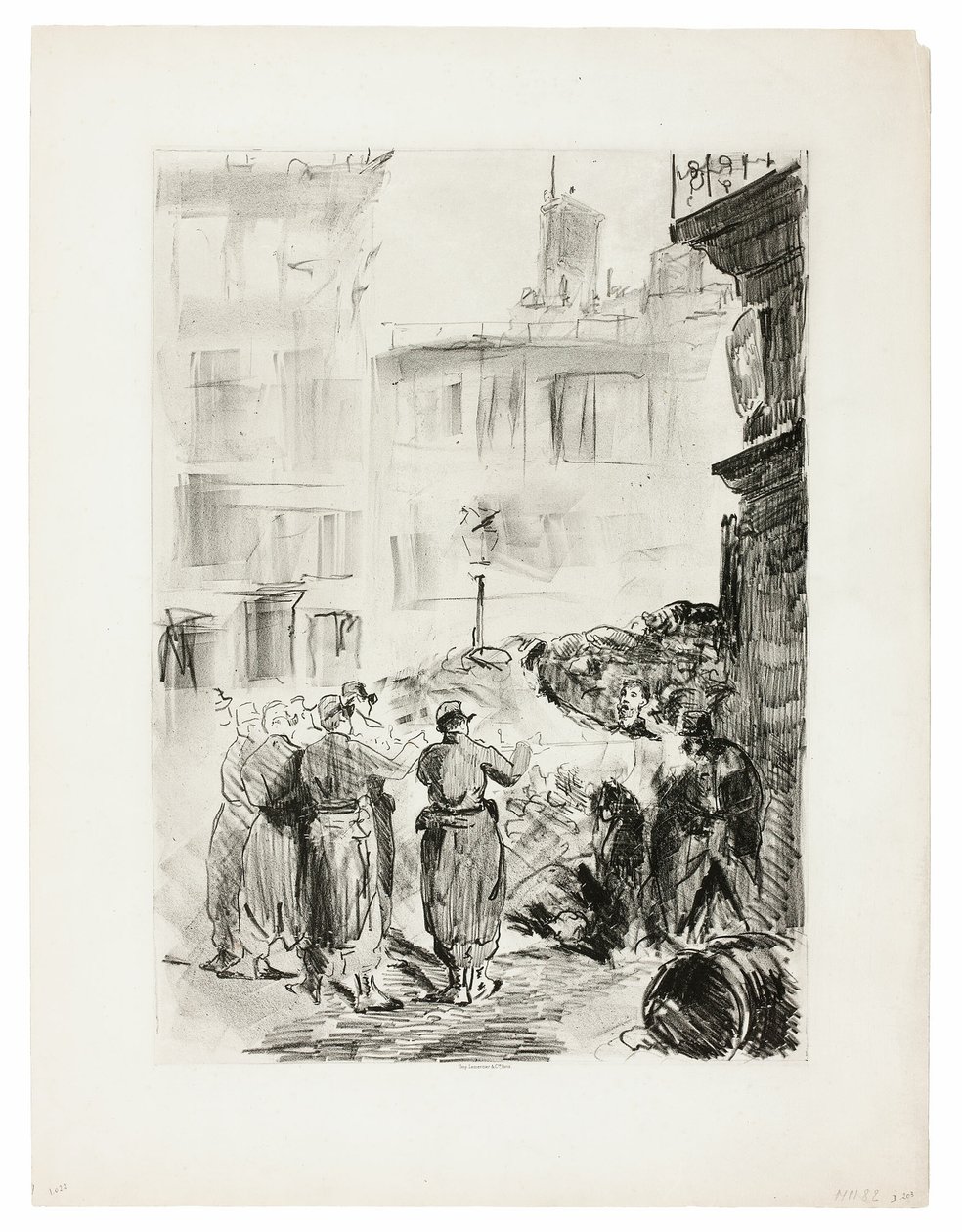 Barrikaden av Édouard Manet